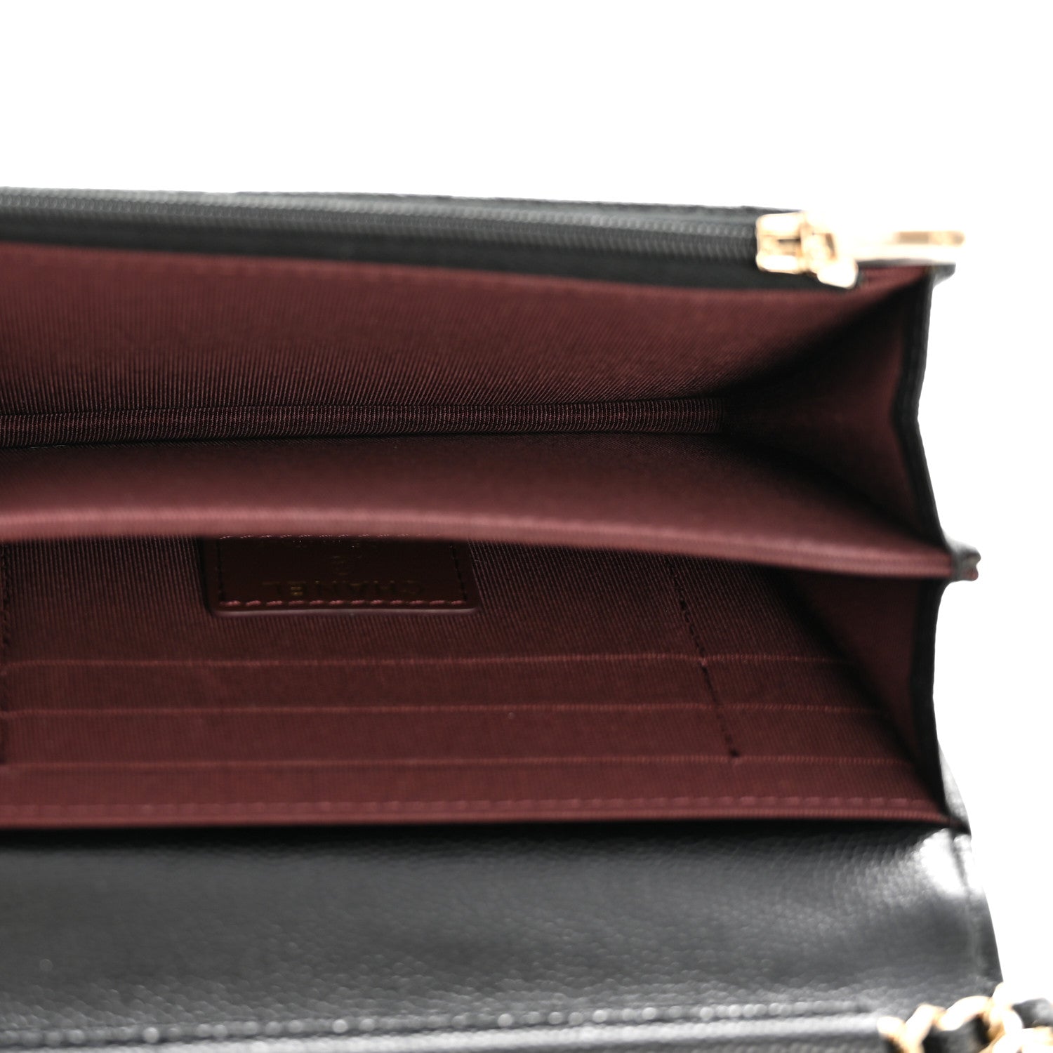 Chanel Caviar Quilted Mini Wallet On Chain WOC Black