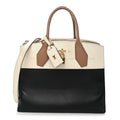 Louis Vuitton Taurillon City Steamer MM Creme Beige Black