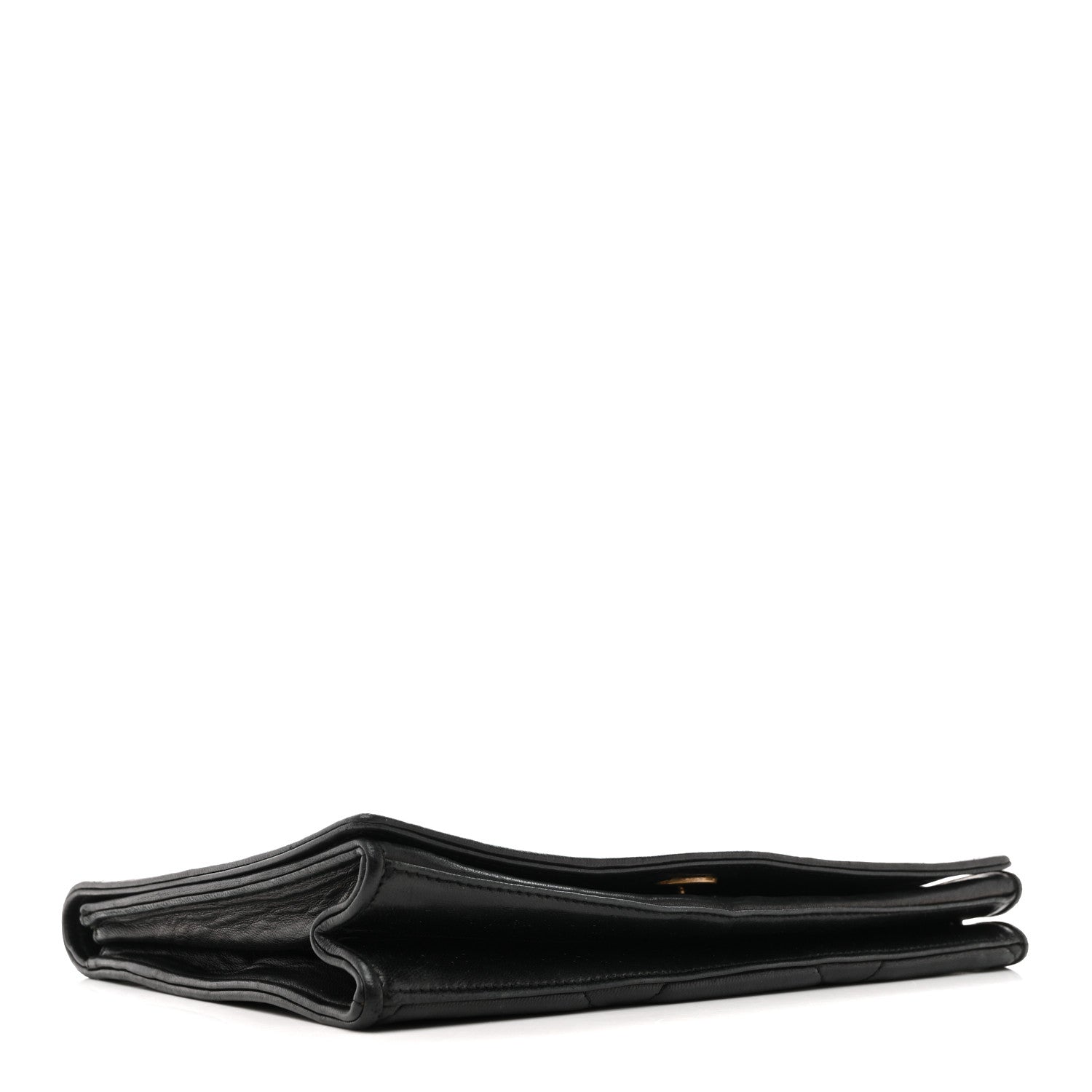 Chanel Lambskin Quilted Diamond CC Flap Black