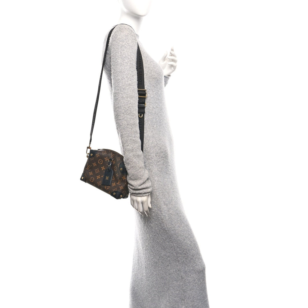 Louis Vuitton Monogram Petite Malle Souple Black