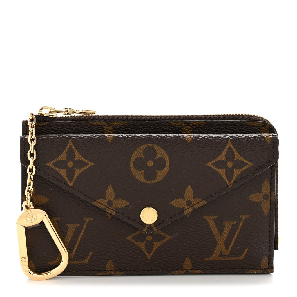 Louis Vuitton Monogram Recto Verso Card Holder Black