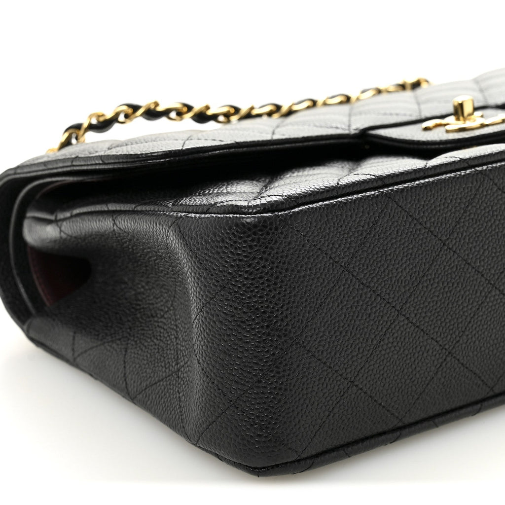Chanel Caviar Quilted Jumbo Double Flap Black