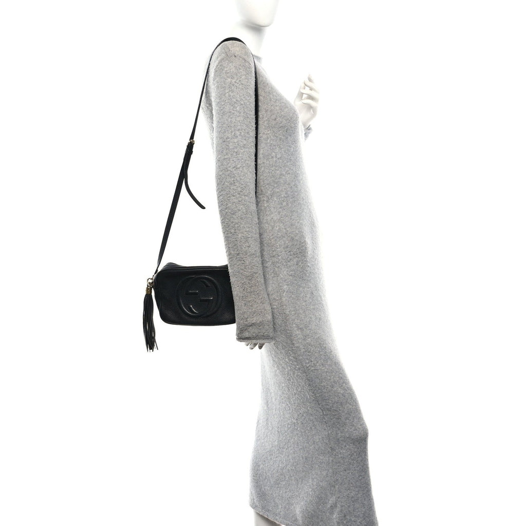 Gucci Pebbled Calfskin Small Soho Disco Bag Black