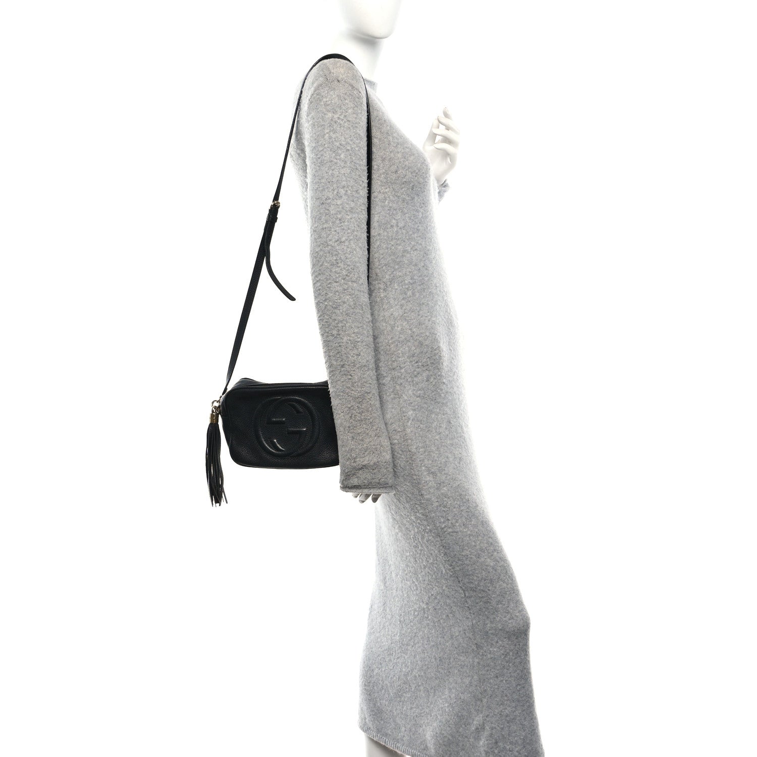Gucci Pebbled Calfskin Small Soho Disco Bag Black