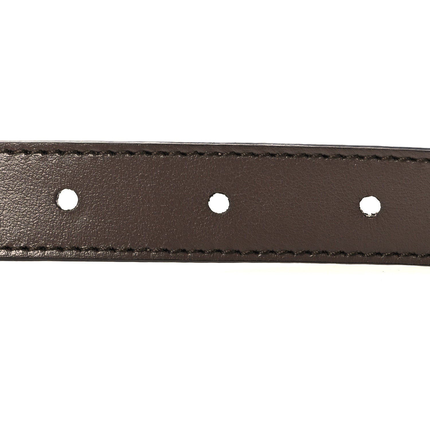 Gucci GG Supreme Monogram Plutone Calfskin Double G Reversible Belt Beige Ebony