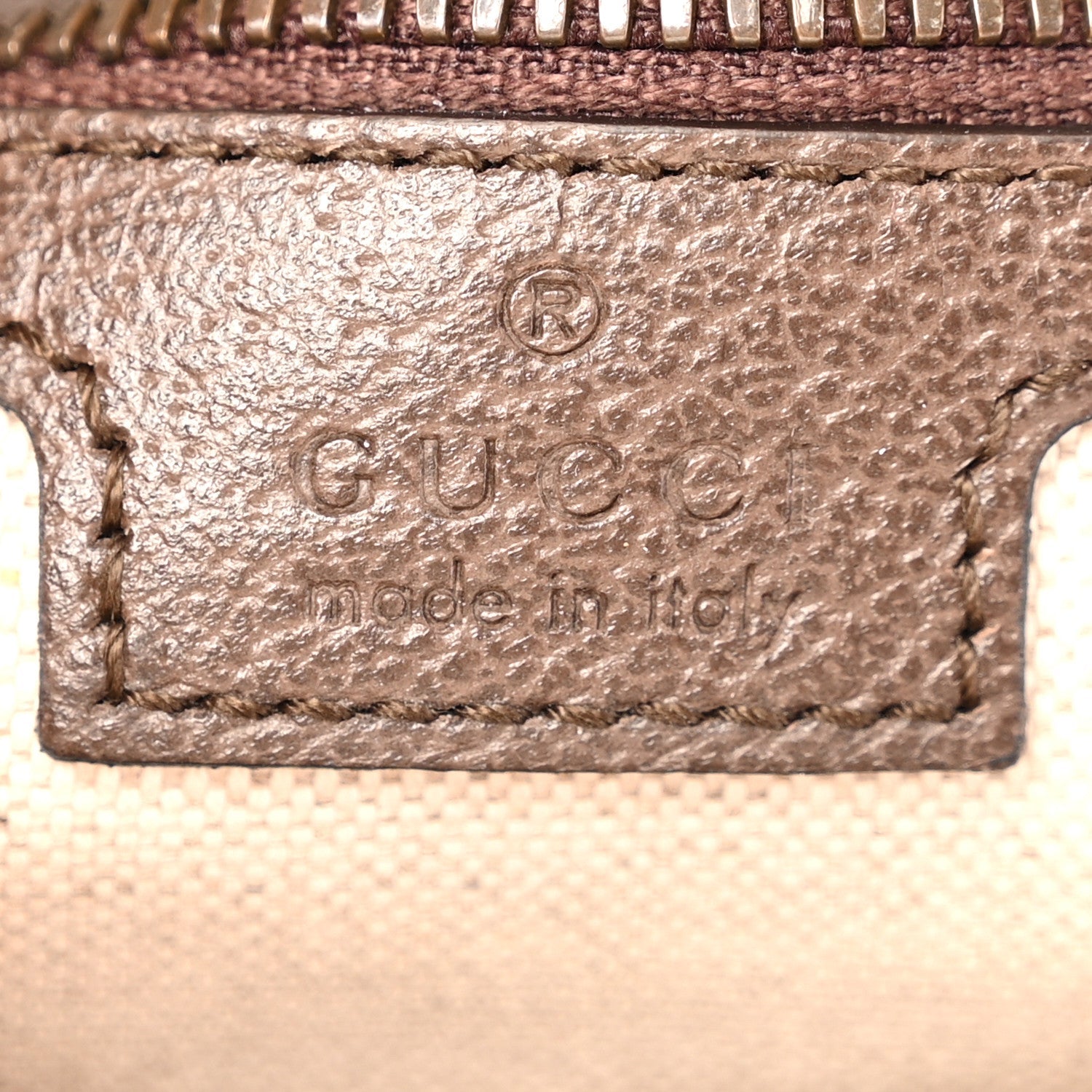 Gucci GG Supreme Monogram Textured Dollar Calfskin Web Small Ophidia Day Backpack Beige Ebony Fluorescent Fuchsia