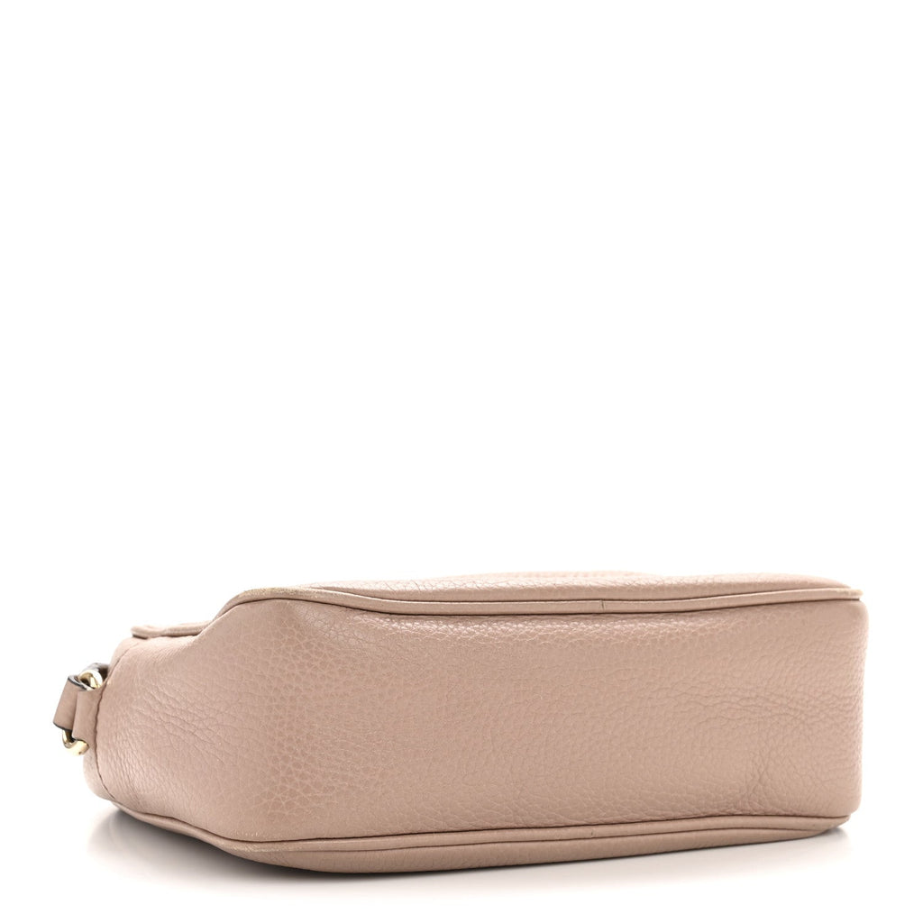 Gucci Pebbled Calfskin Small Soho Disco Bag Rose Beige
