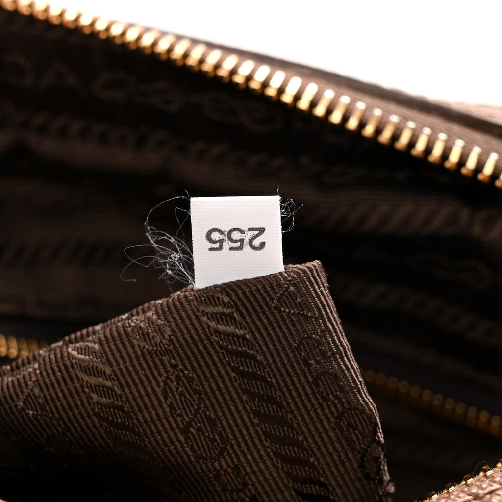 Prada Tessuto Nylon Saffiano Re-Edition 1978 Messenger Bag Sughero