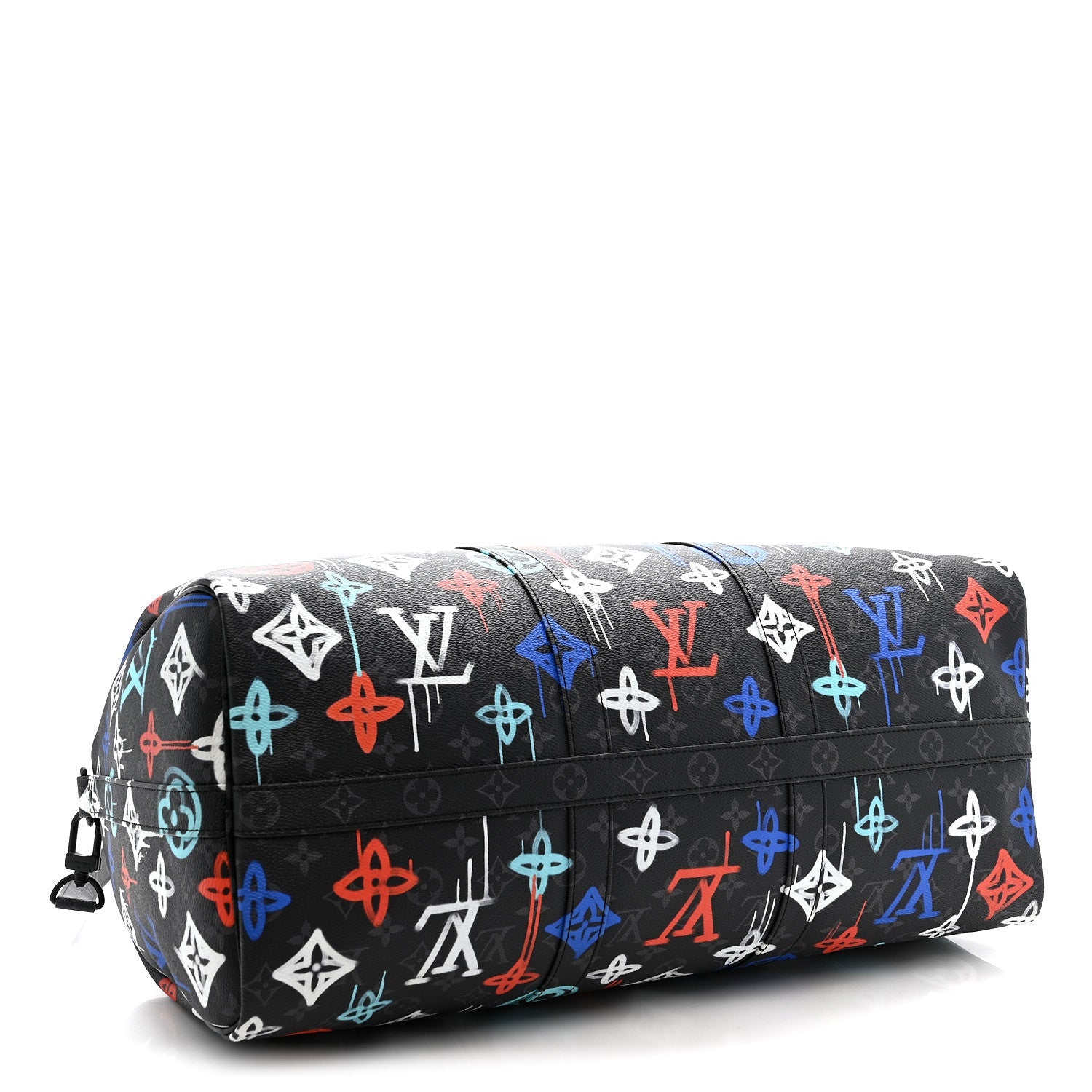 Louis Vuitton Monogram Eclipse LV Graffiti Keepall Bandouliere 50 Multicolor
