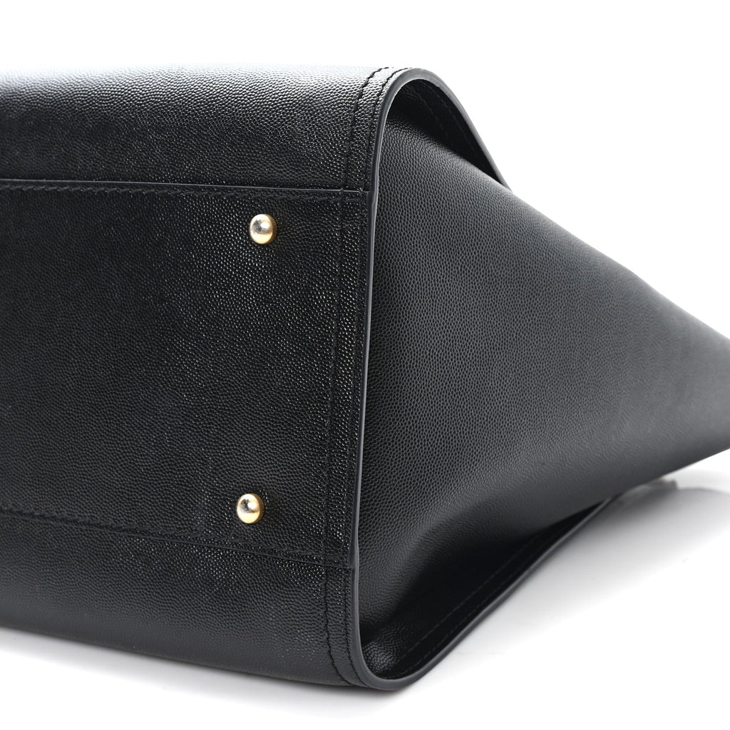 Chanel Caviar Medium Studded Deauville Tote Black