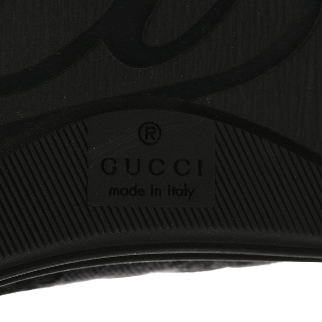 Gucci Monogram High Top Sneakers 38 Black