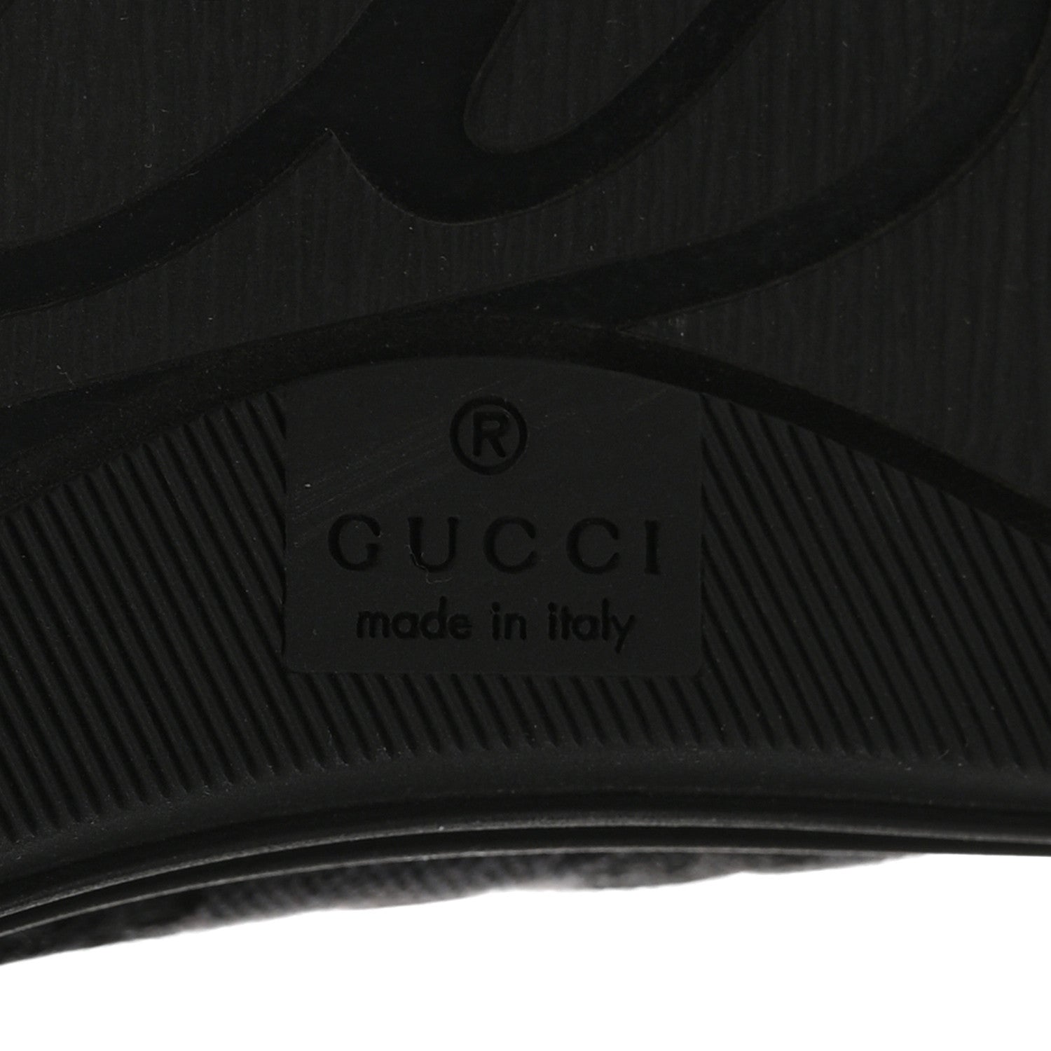 Gucci Monogram High Top Sneakers 38 Black