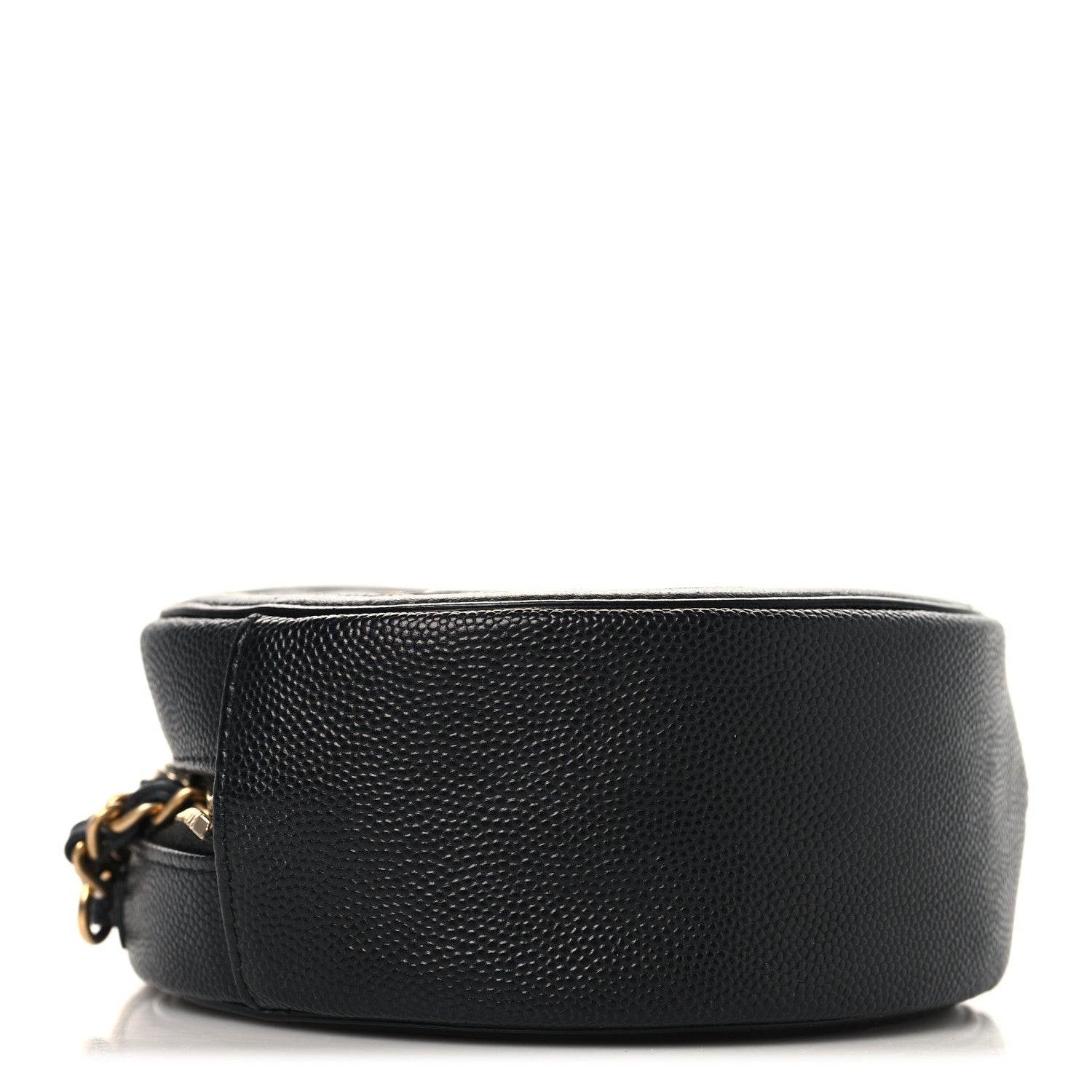 Chanel Caviar Quilted Round Filigree Crossbody Black
