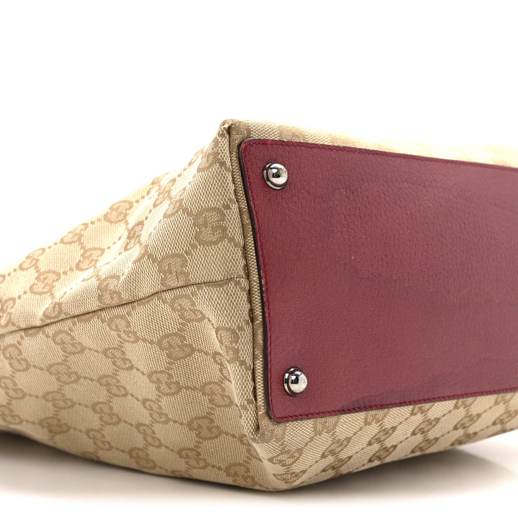 Gucci Monogram Large Eclipse Tote Red