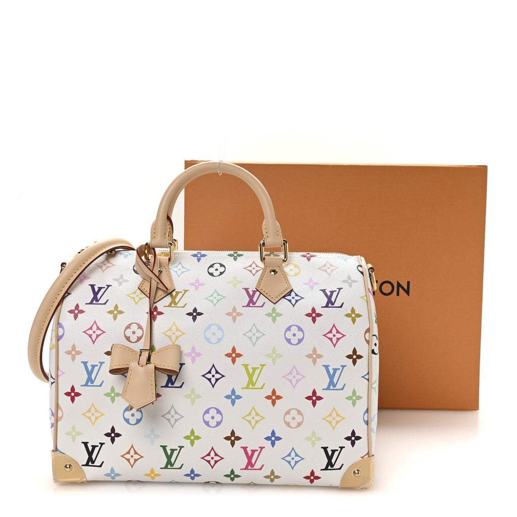 Louis Vuitton LV X TM Monogram Multicolor Speedy Soft 30 White