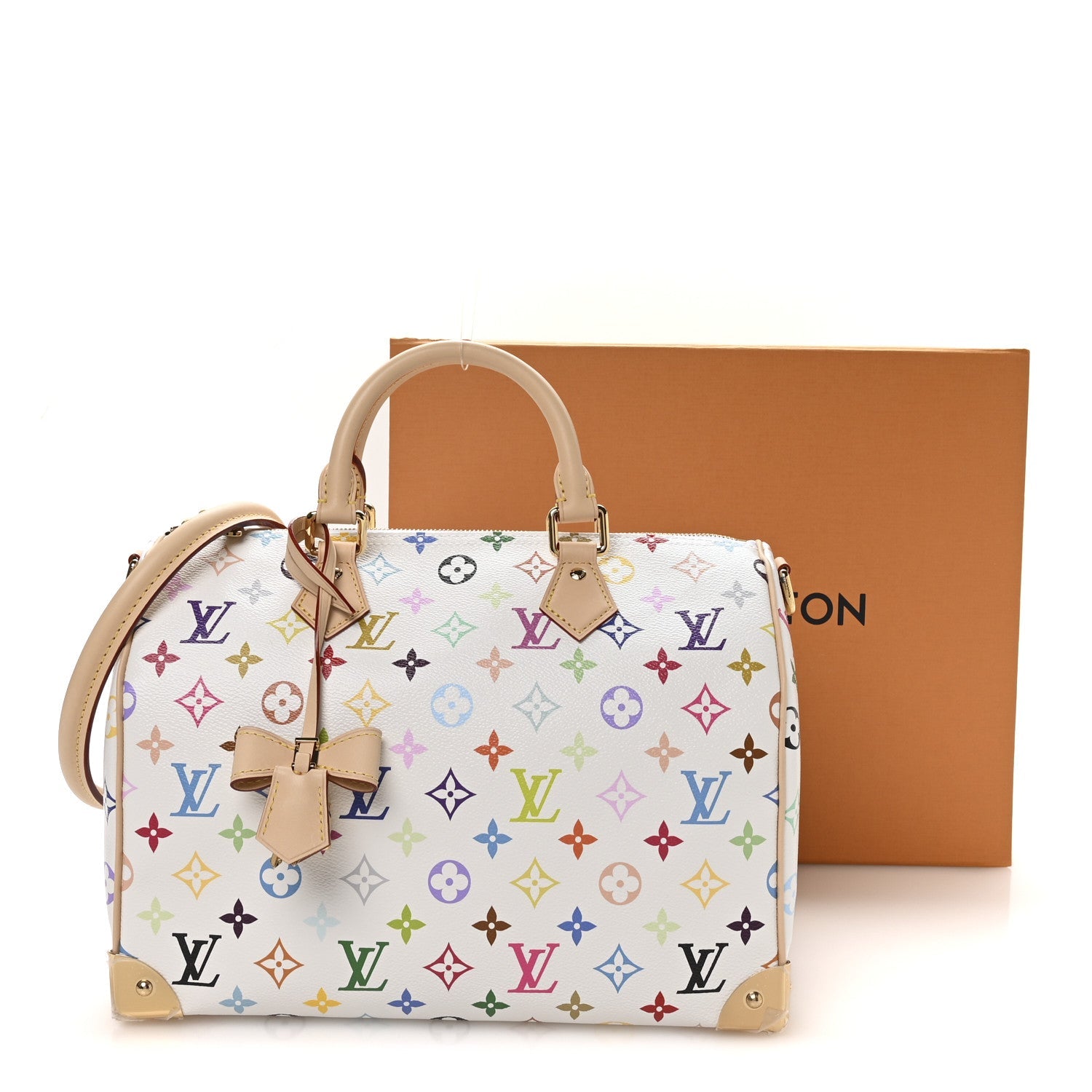 Louis Vuitton LV X TM Monogram Multicolor Speedy Soft 30 White