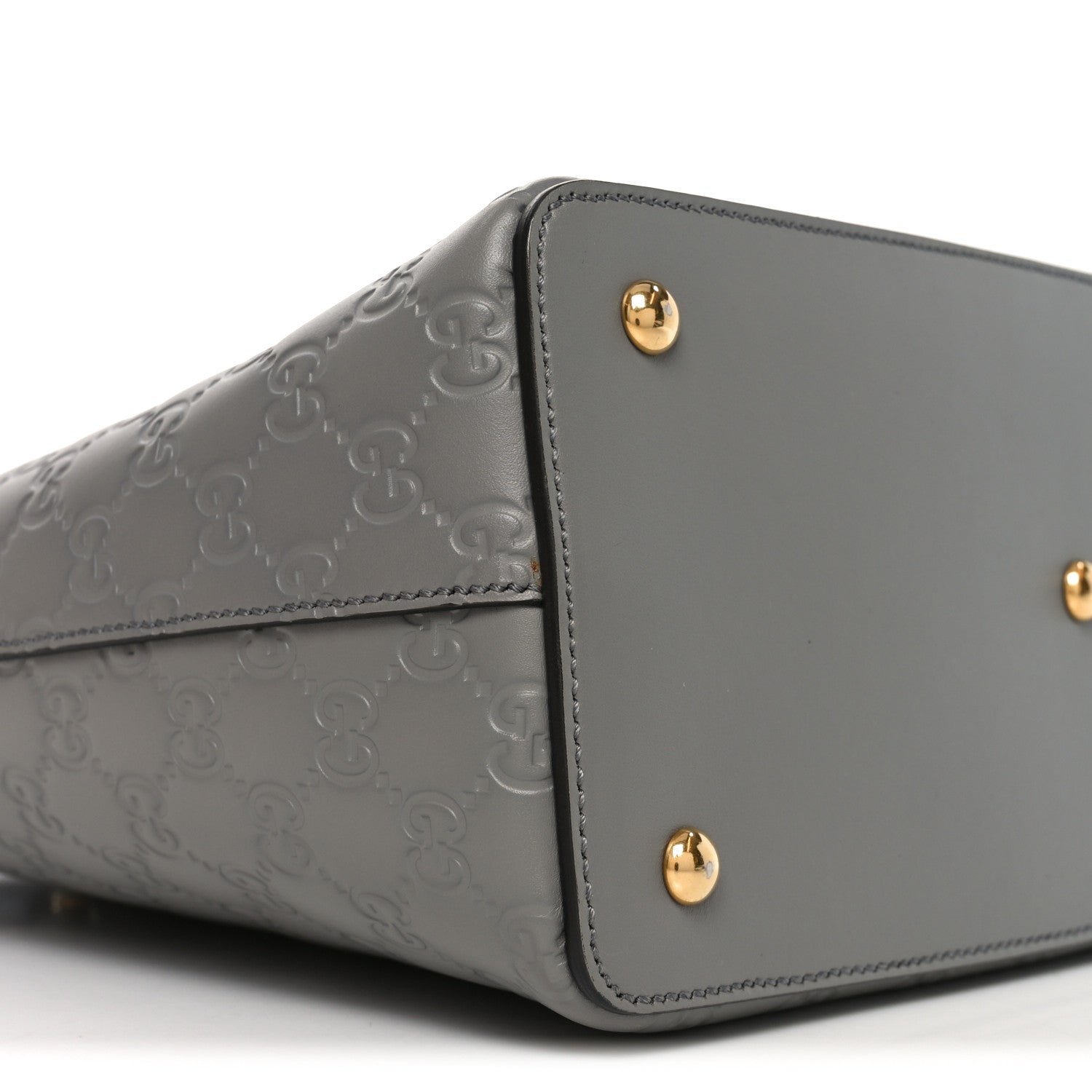 Gucci Guccissima Linea A Foldover Tote Storm Grey
