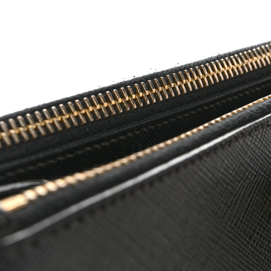 Prada Saffiano Lux Medium Galleria Double Zip Tote Black