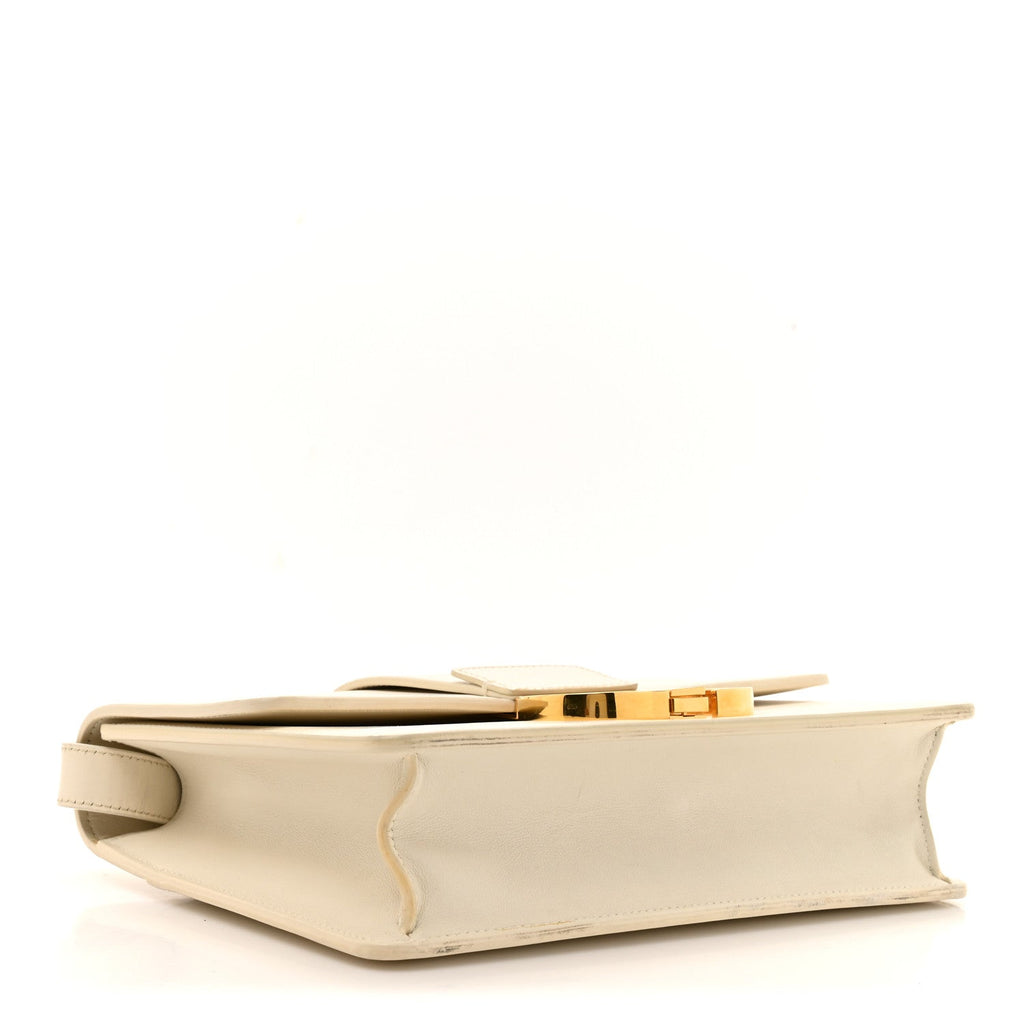 Christian Dior Box Calfskin 30 Montaigne Flap Bag Latte