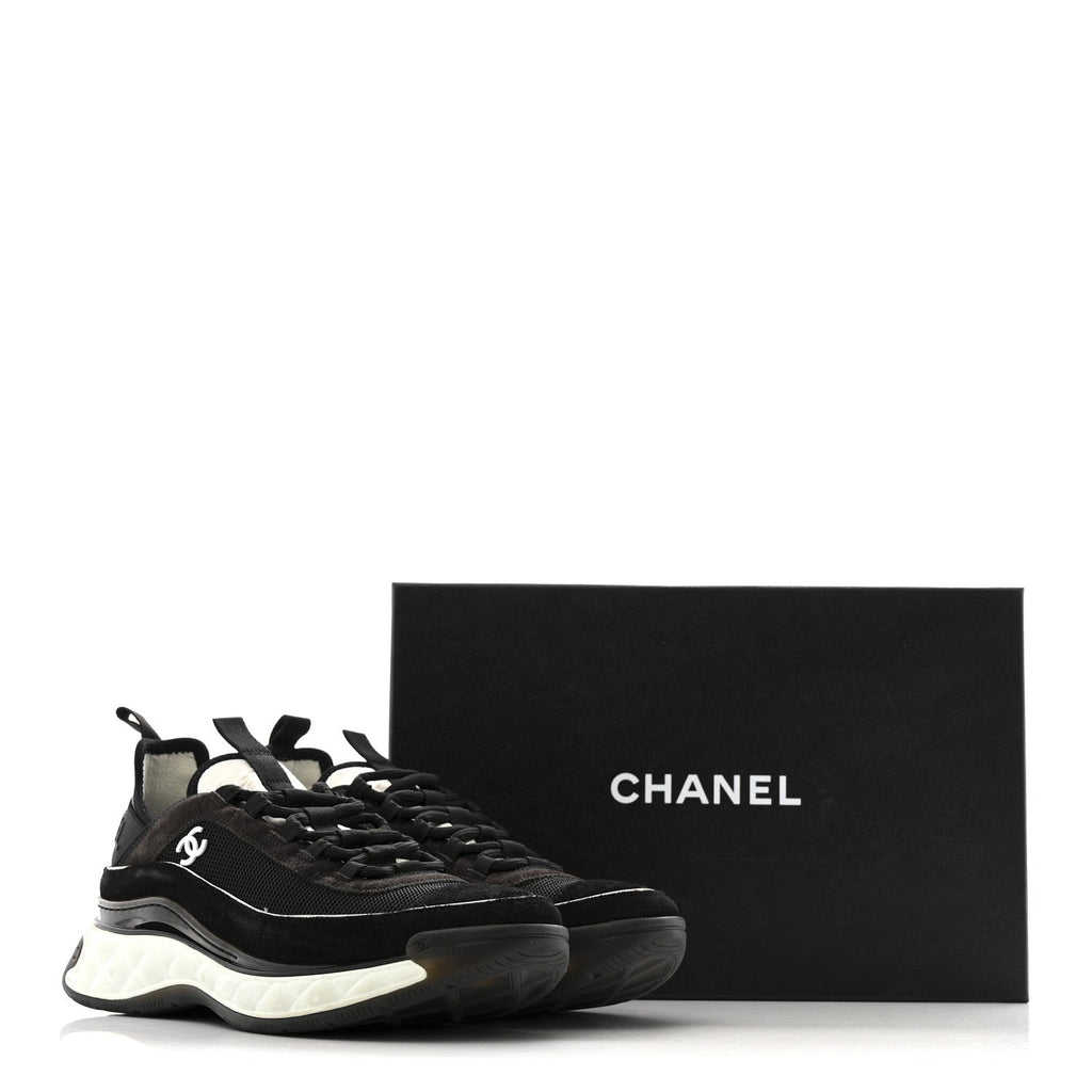 Fabric Suede CC Sneakers 40 Black Dark Grey