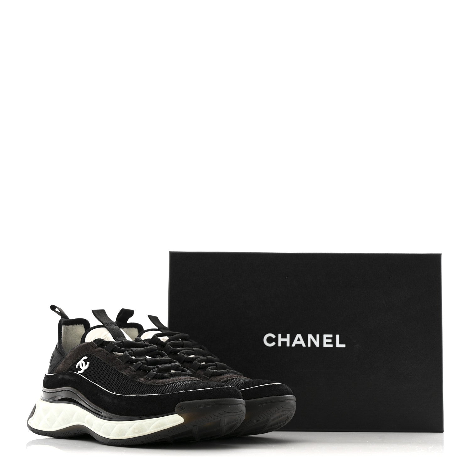 Fabric Suede CC Sneakers 40 Black Dark Grey