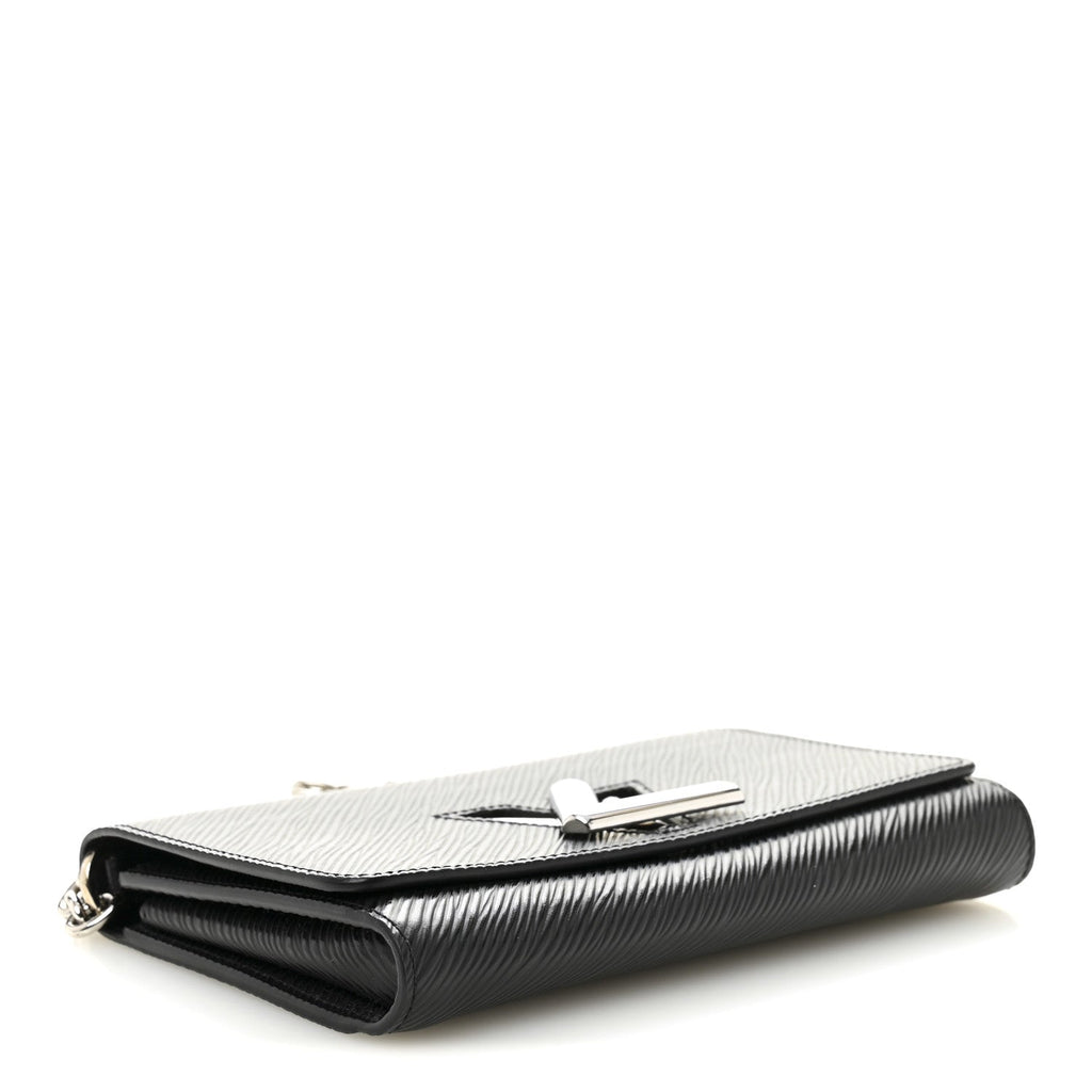 Louis Vuitton Epi Twist Chain Wallet Black
