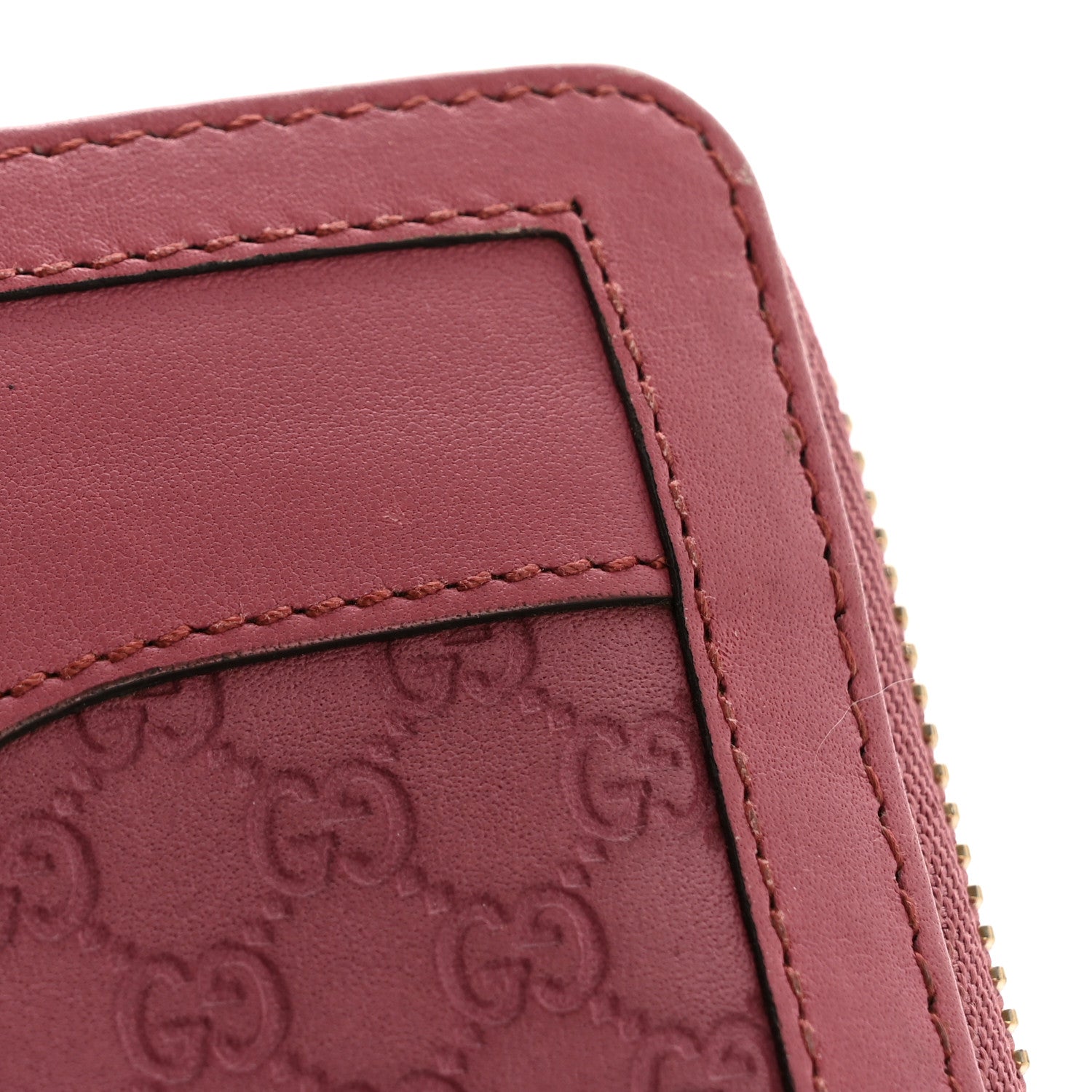 Gucci Microguccissima Sukey Zip Around Wallet Vintage Rose
