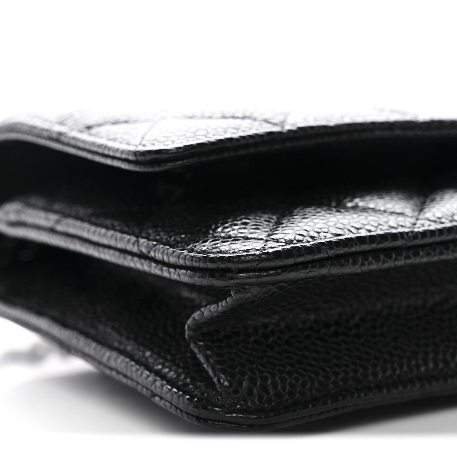 Chanel Caviar Quilted Wallet on Chain WOC Black