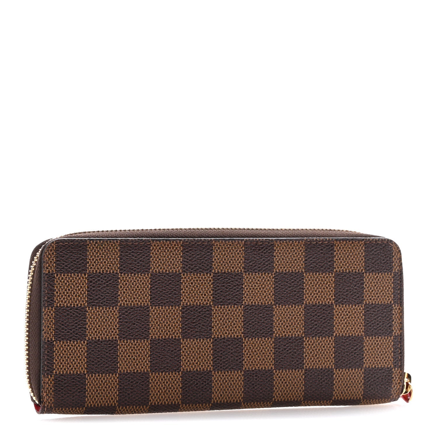 Louis Vuitton Damier Ebene Clemence Wallet Cherry