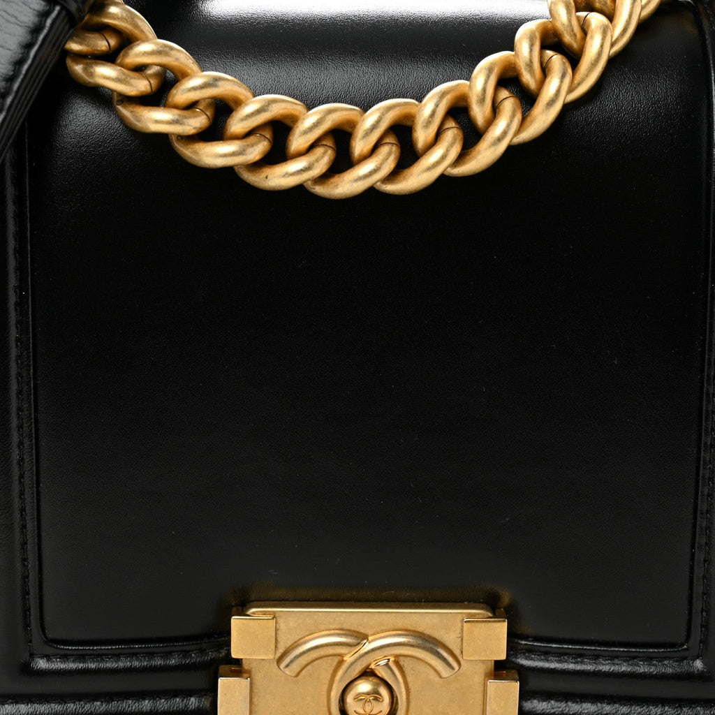Chanel Calfskin Mini Boy Flap Black
