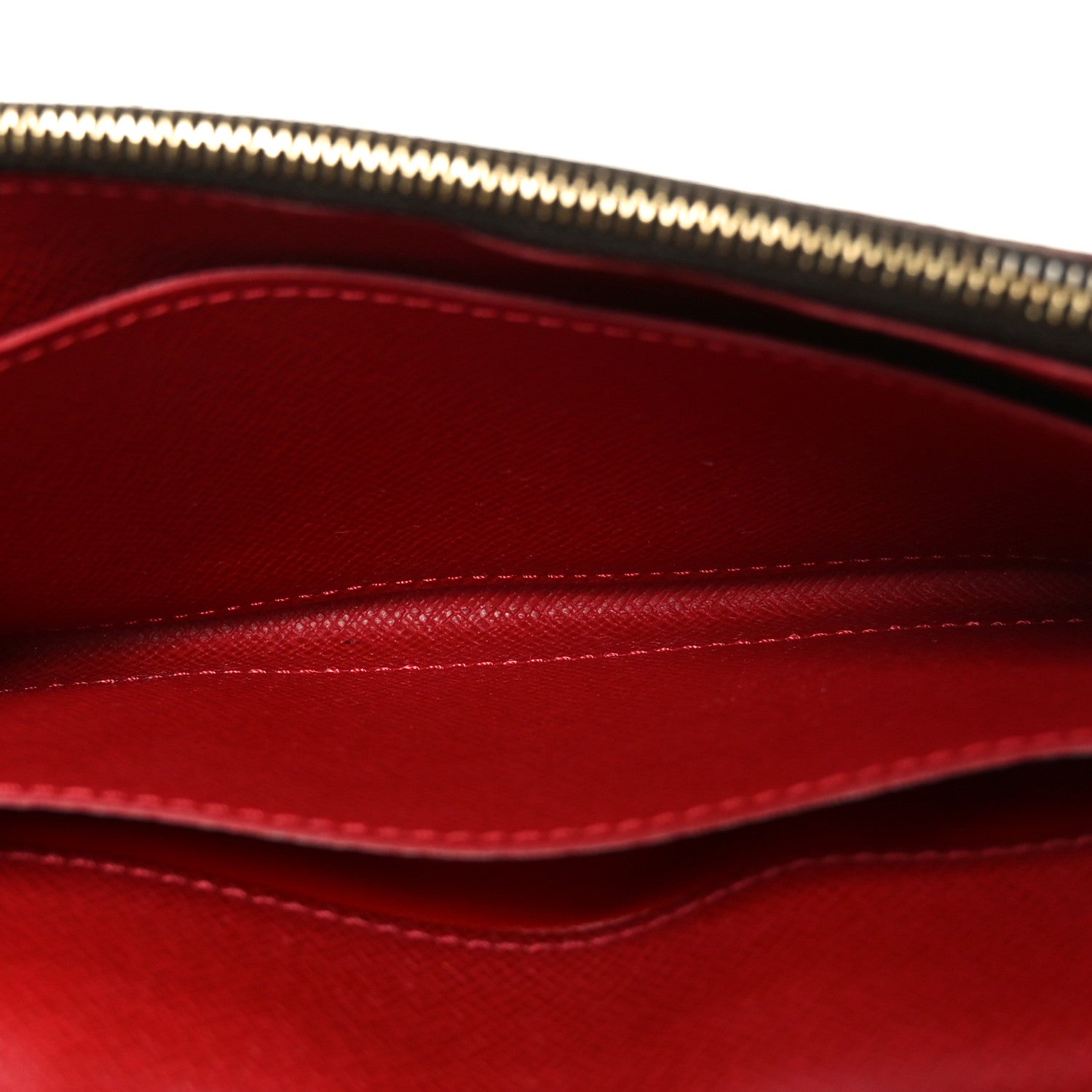 Louis Vuitton Damier Ebene Caissa Wallet Cherry