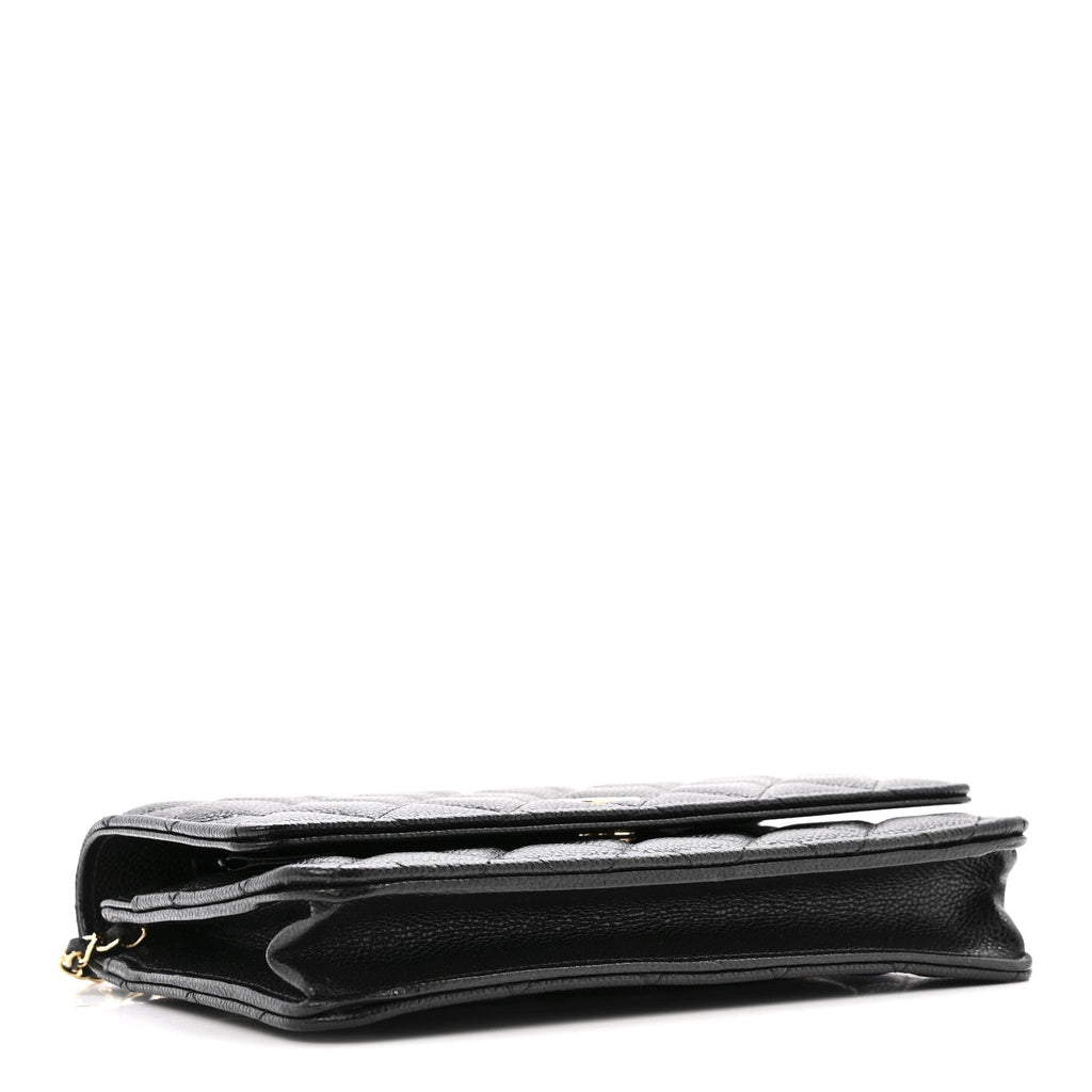 Chanel Caviar Quilted Miss Coco Wallet On Chain WOC Black