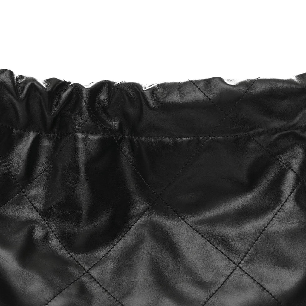 Chanel Shiny Calfskin Quilted Small Chanel 22 Black