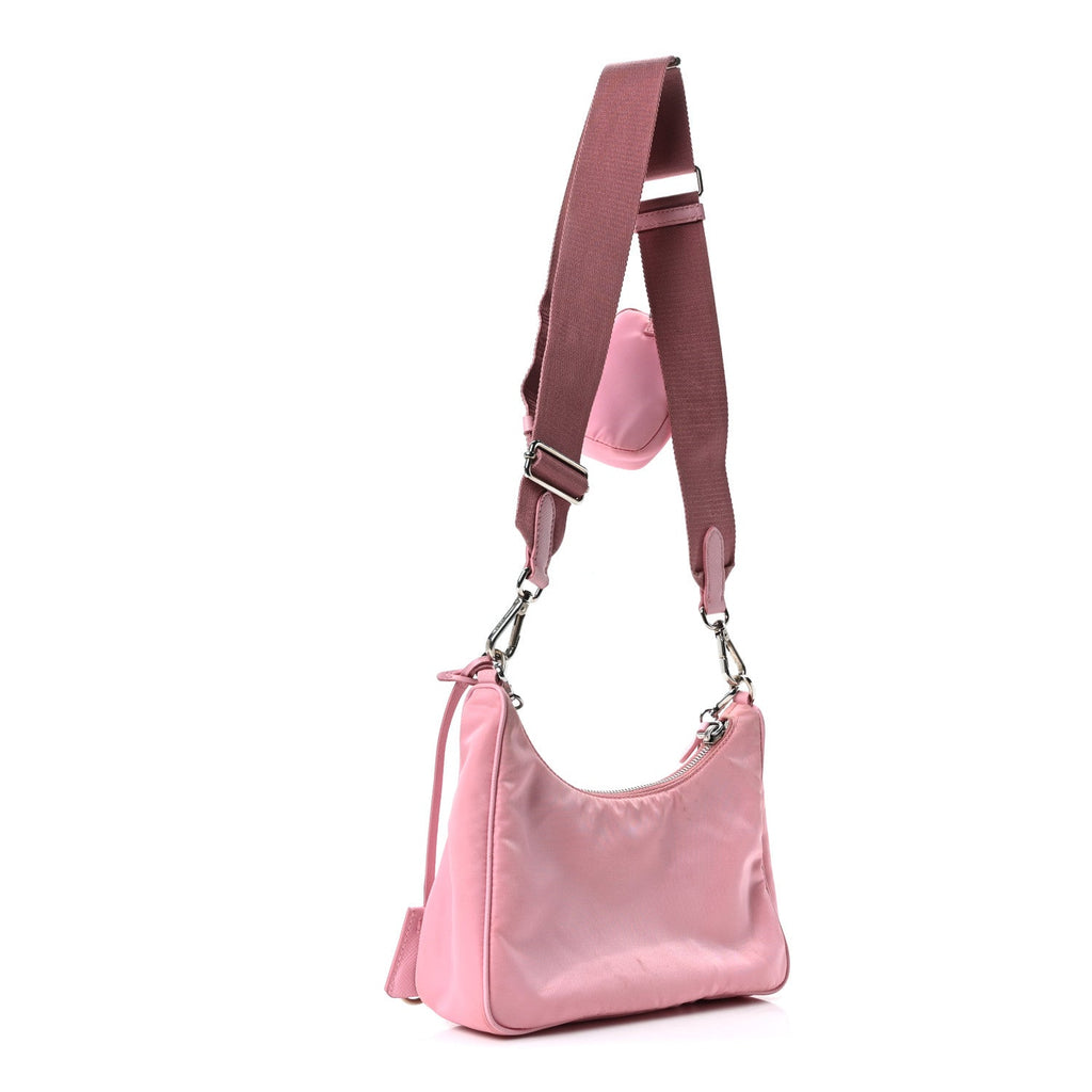 Prada Nylon Re-Edition 2005 Shoulder Bag Rosa