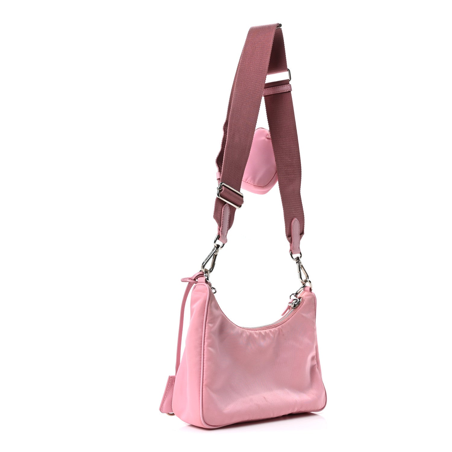 Prada Nylon Re-Edition 2005 Shoulder Bag Rosa