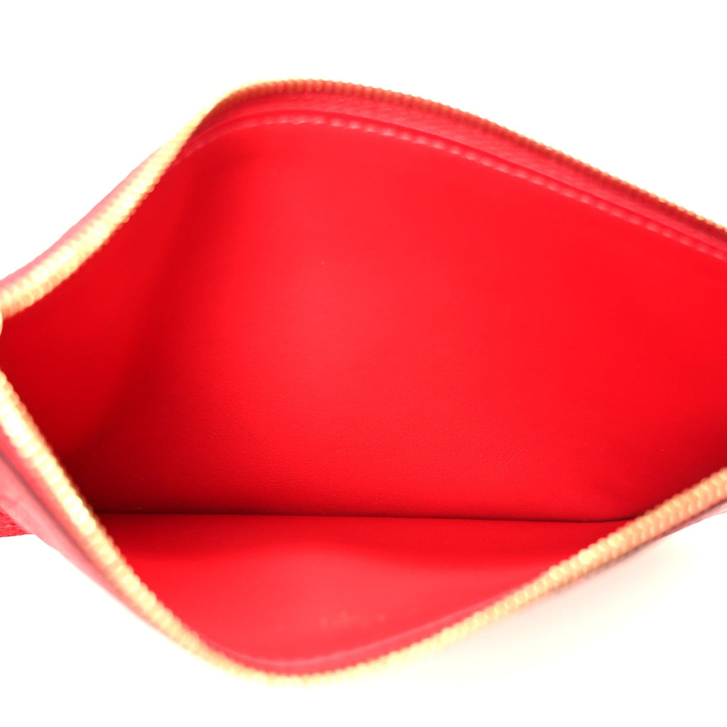 Louis Vuitton Empreinte Pochette Felicie Chain Wallet Scarlet
