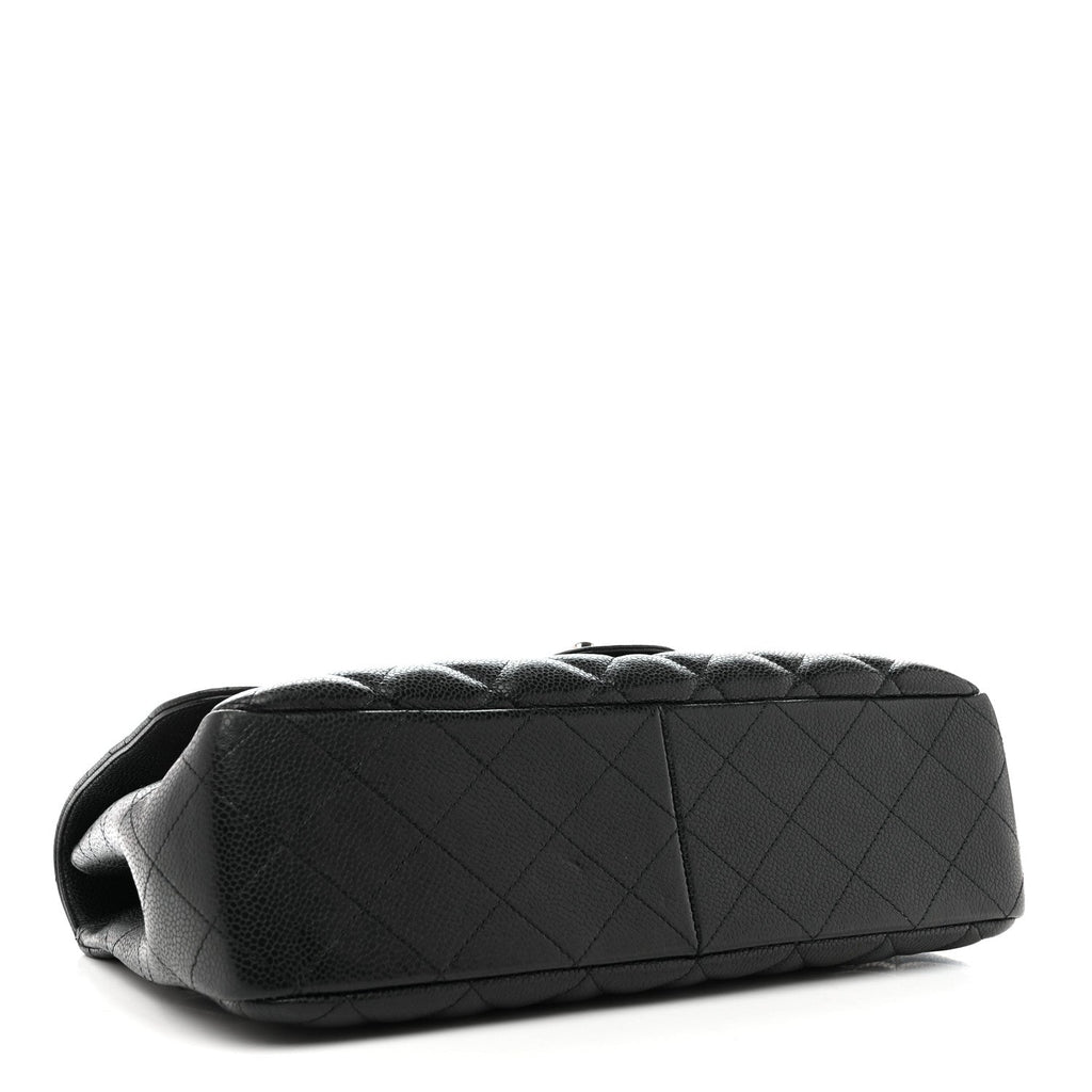 Chanel Caviar Quilted Jumbo Single Flap Black