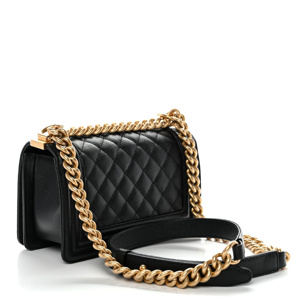 Chanel Caviar Quilted Small Boy Flap Black