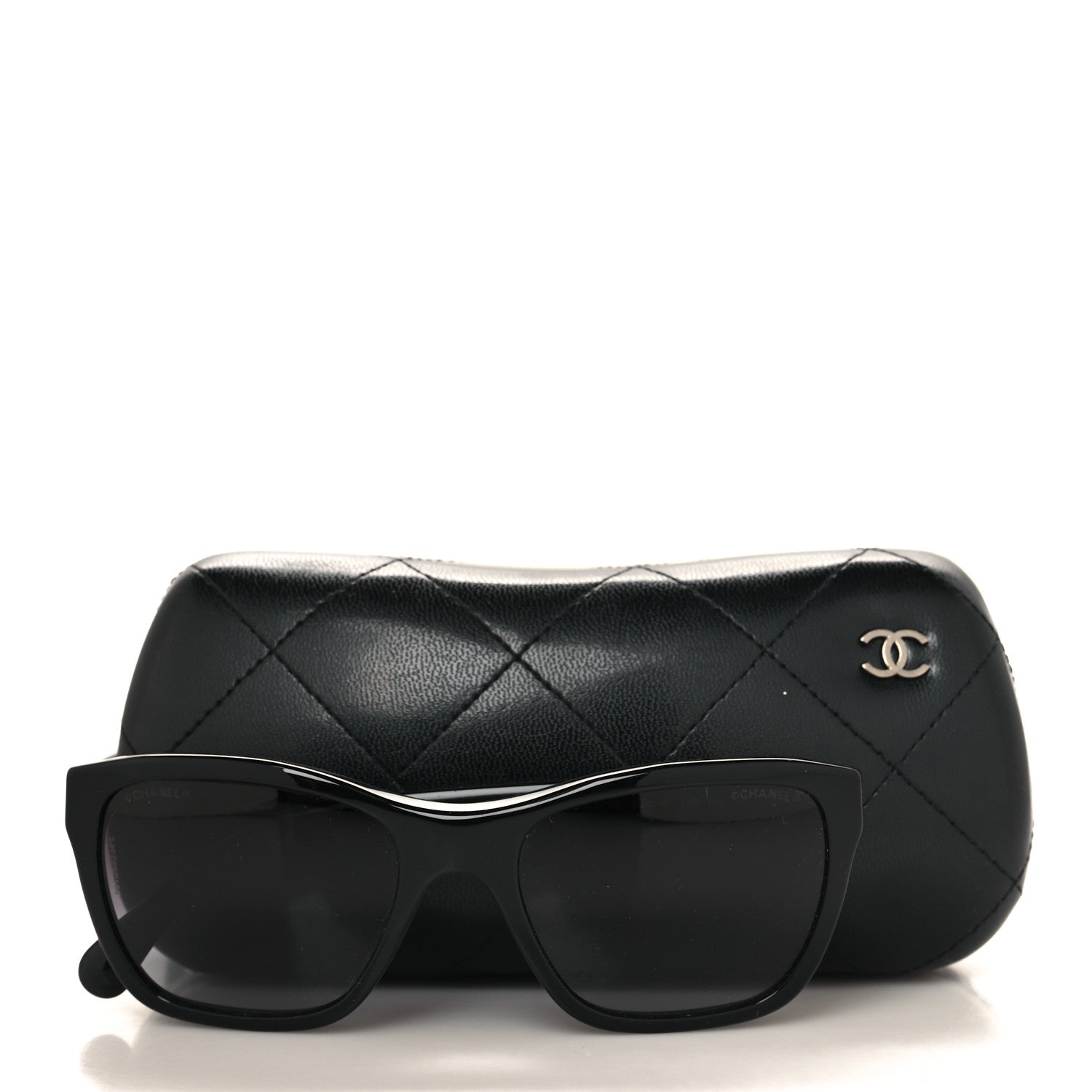 Acetate CC Square Sunglasses 5266 Black