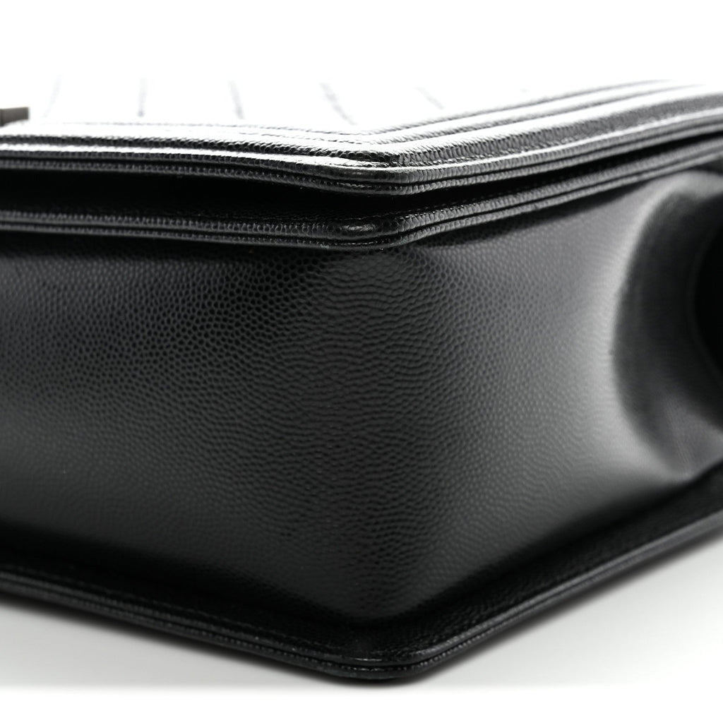 Chanel Caviar Quilted New Medium Boy Flap Black
