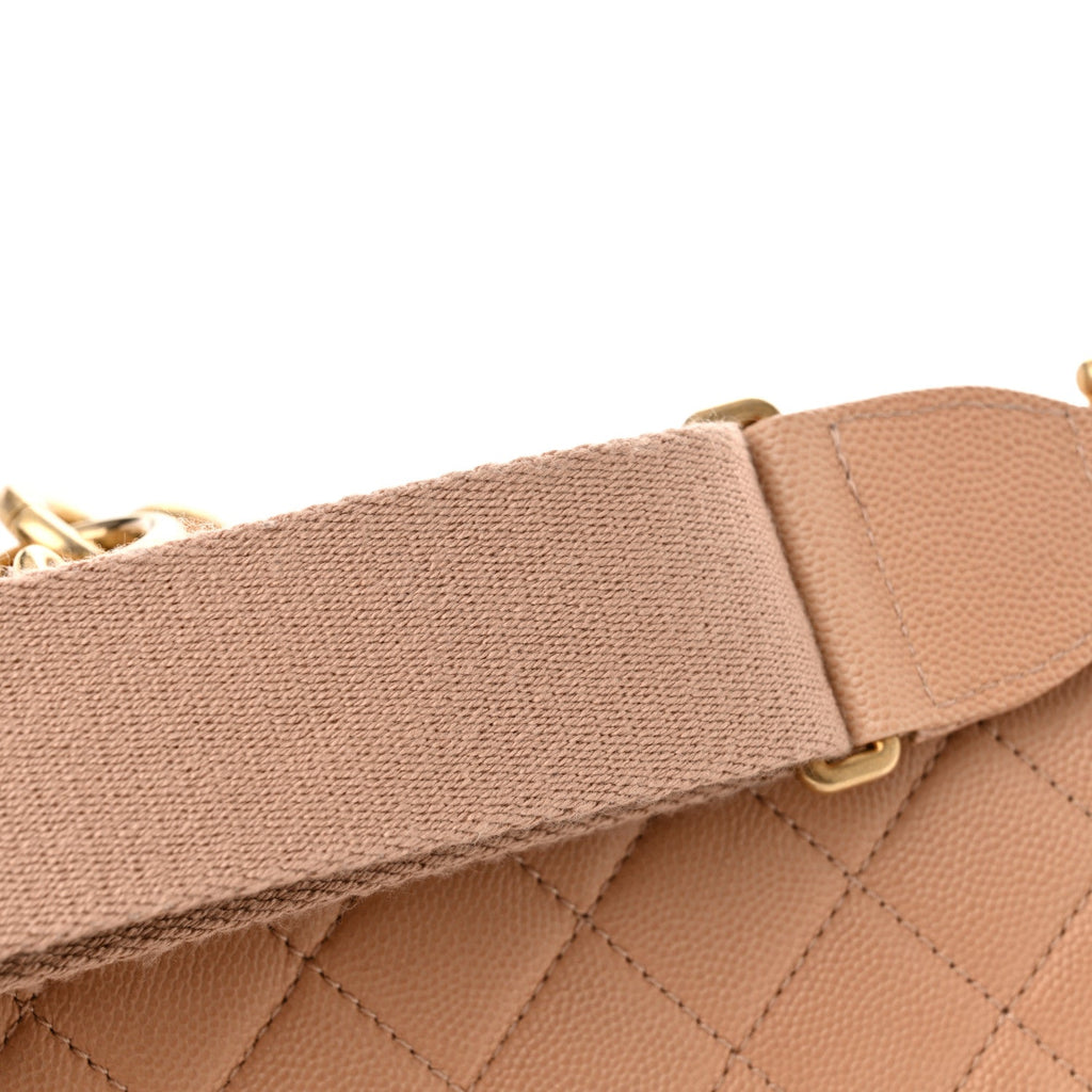 Chanel Caviar Quilted Medium Sunset On The Sea Flap Beige