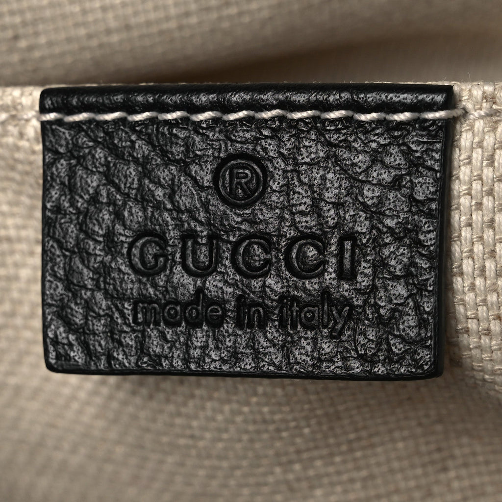 Gucci Pebbled Calfskin Soho Chain Backpack Black