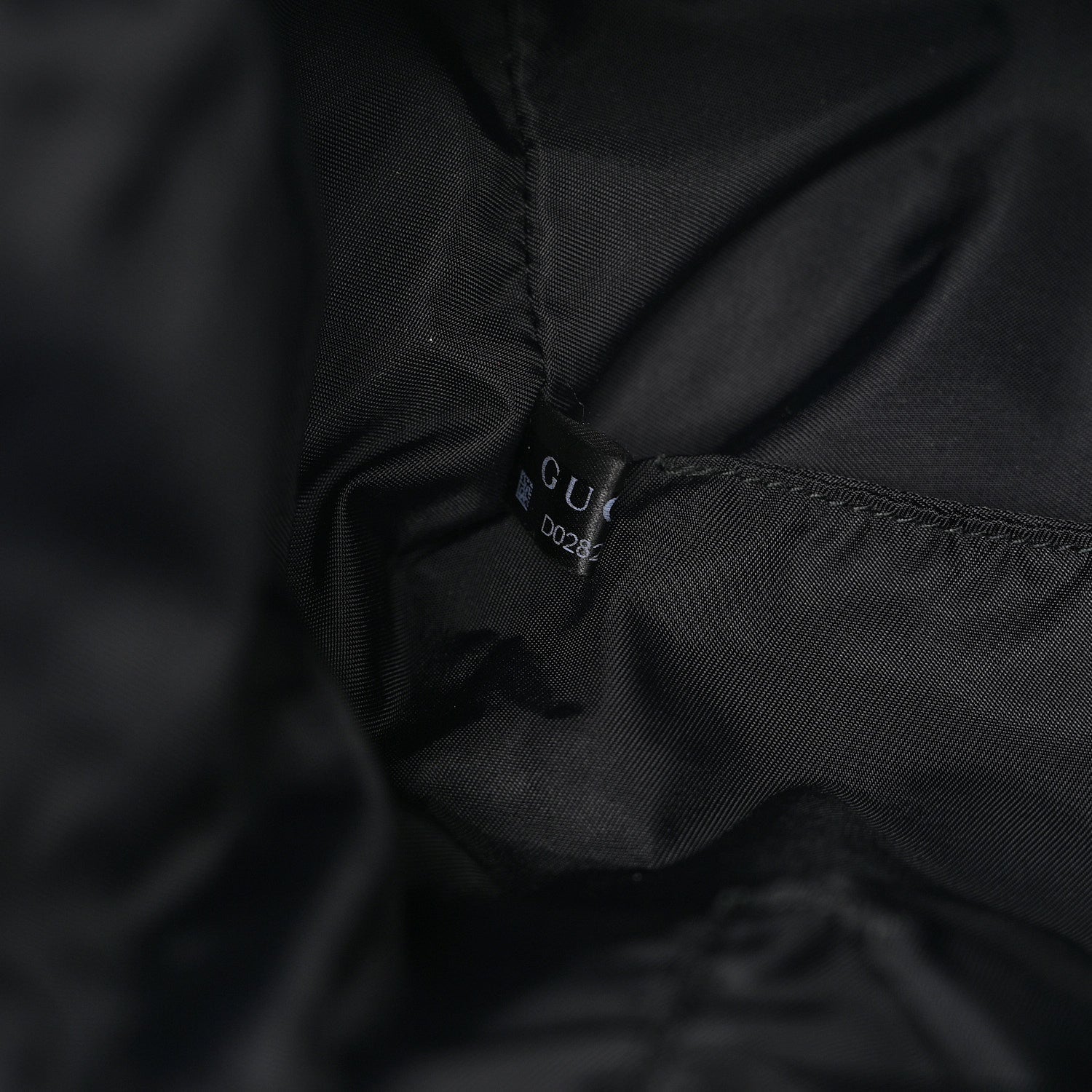 Gucci Nylon Monogram Medium Light Single Buckle Backpack Black