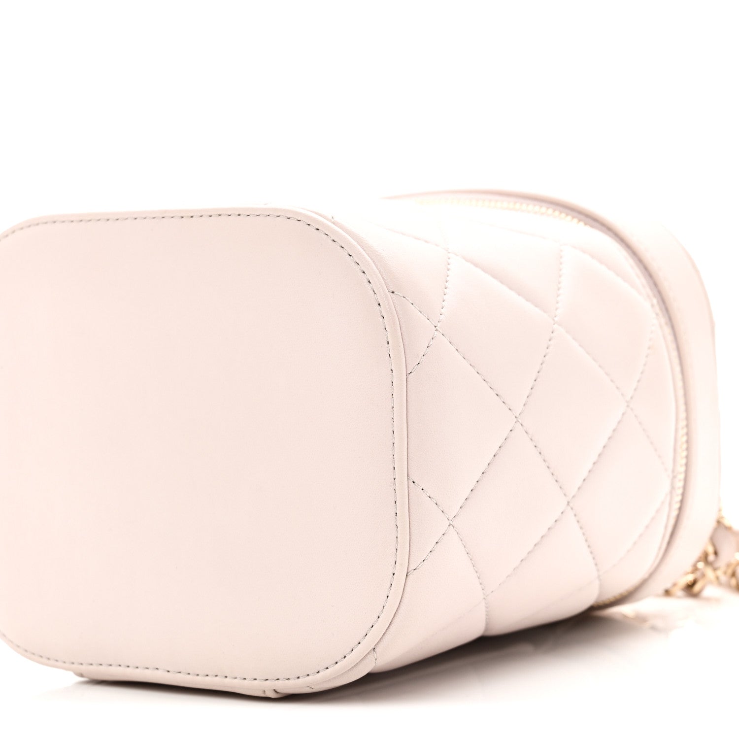 Chanel Lambskin Quilted Trendy Vanity Case Lilac