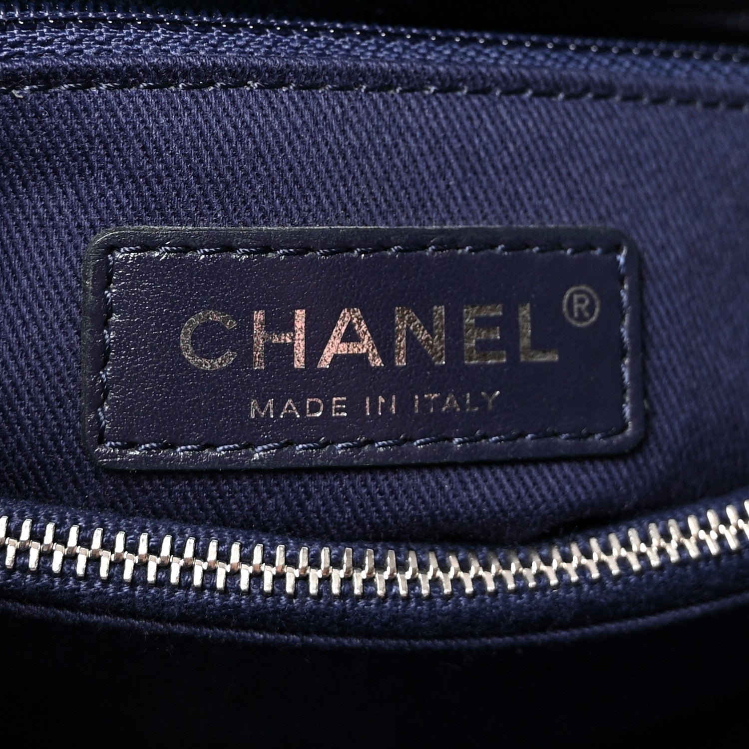 Chanel Denim Quilted Small Coco Handle Flap Blue