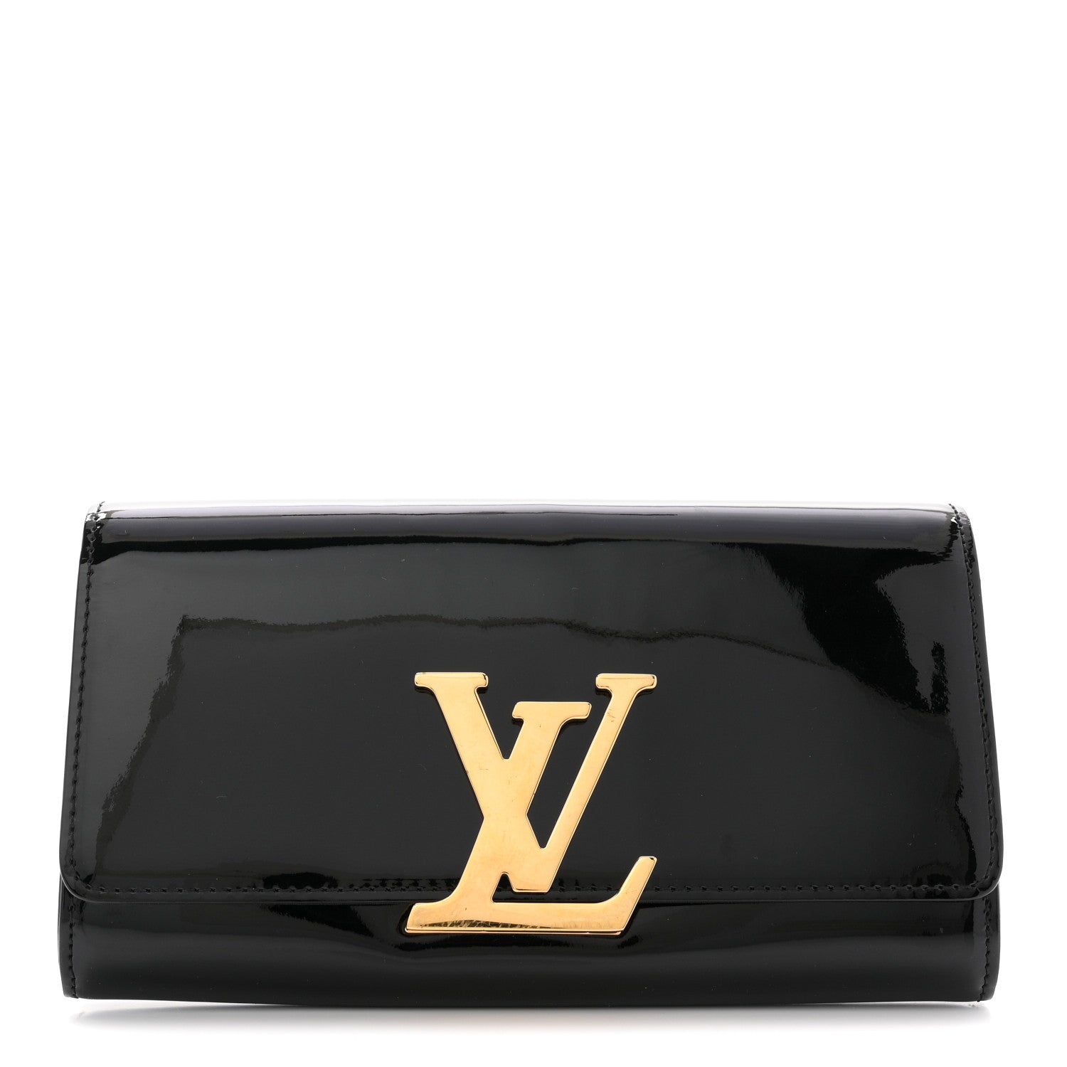 Louis Vuitton Patent Louise Clutch Black