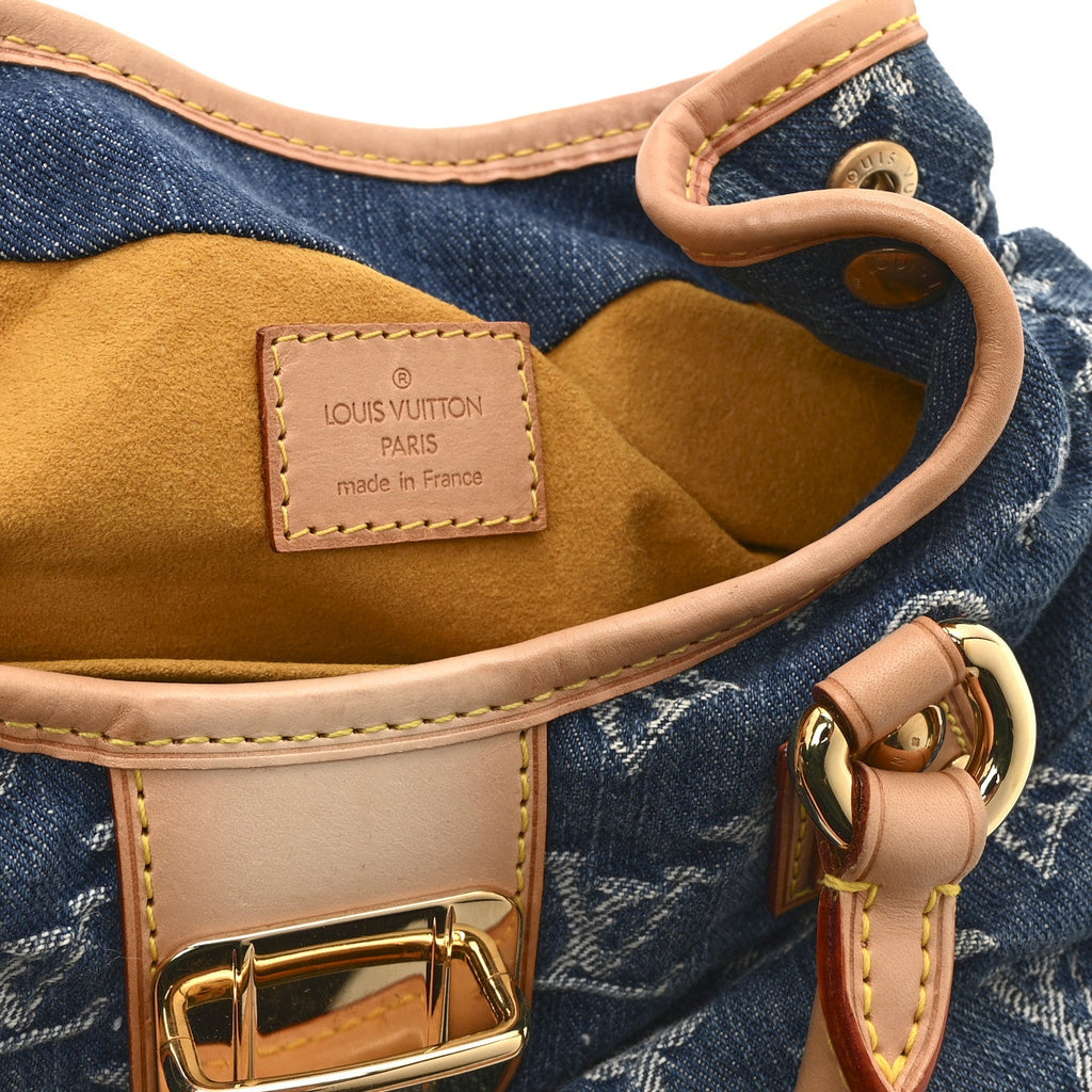Louis Vuitton Monogram Denim Pleaty  Blue