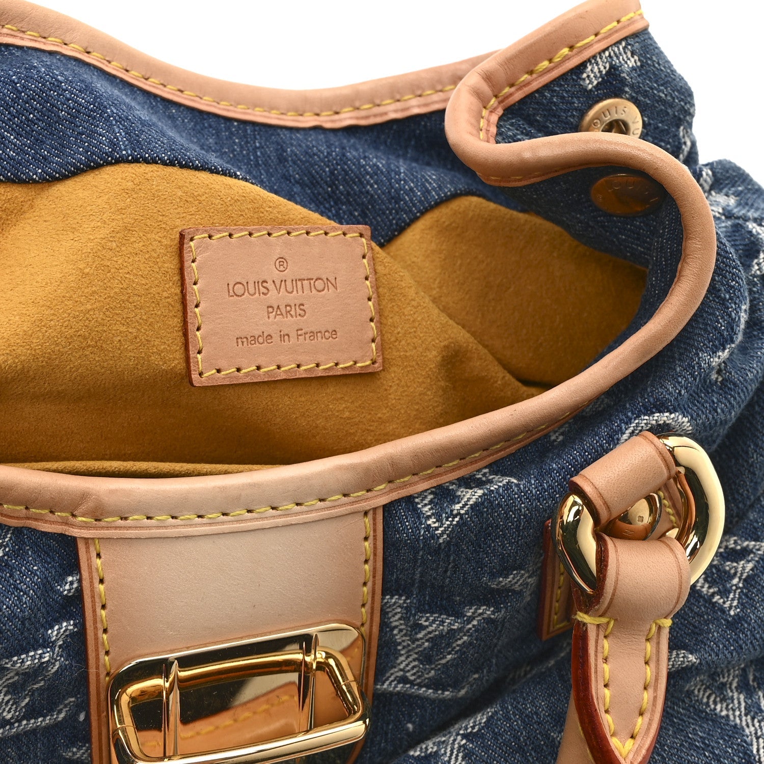 Louis Vuitton Monogram Denim Pleaty  Blue