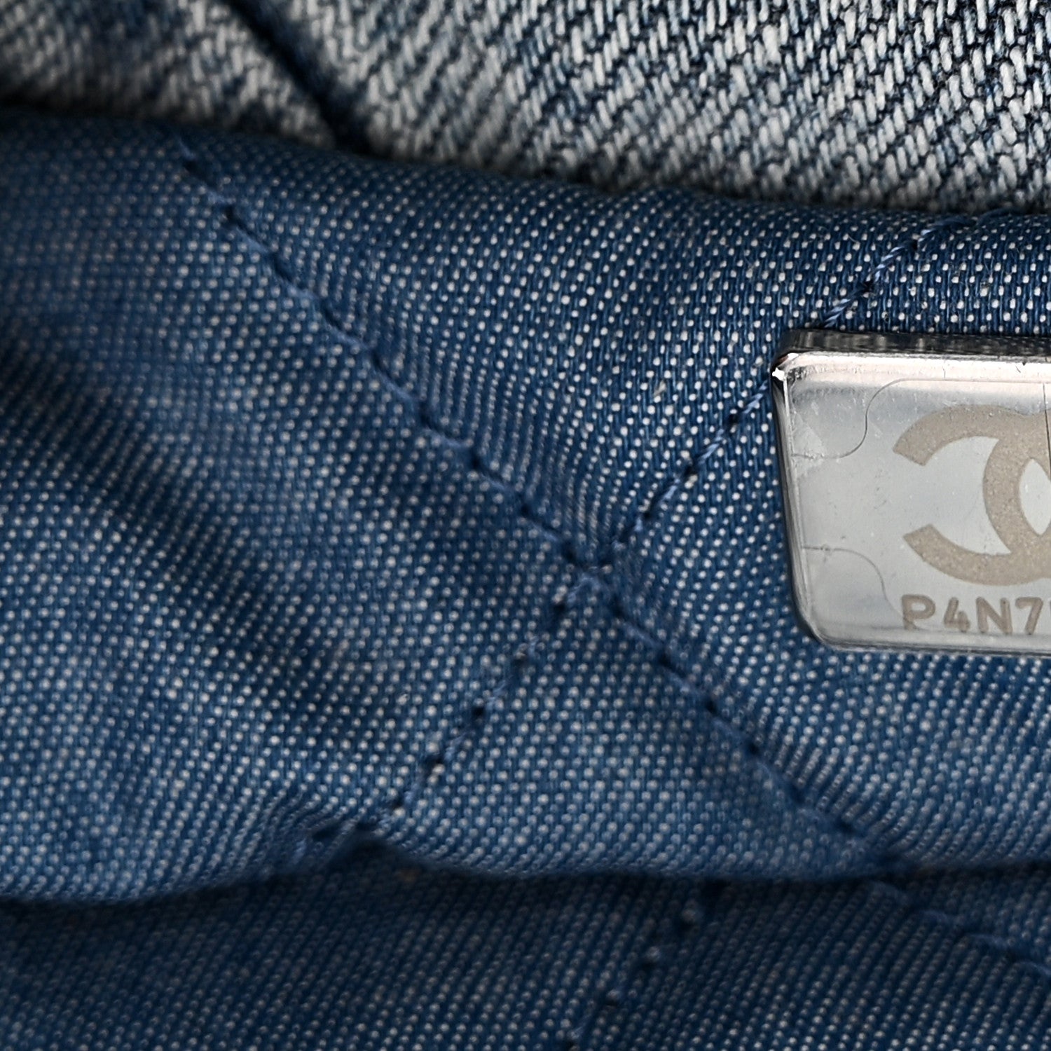 Chanel Denim Quilted Chanel 22 Blue