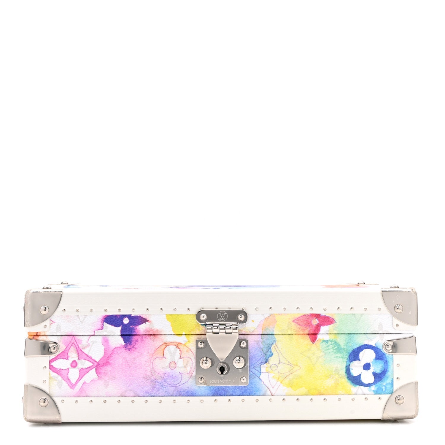 Louis Vuitton Monogram Watercolor Coffret 8 Watch Case Multicolor